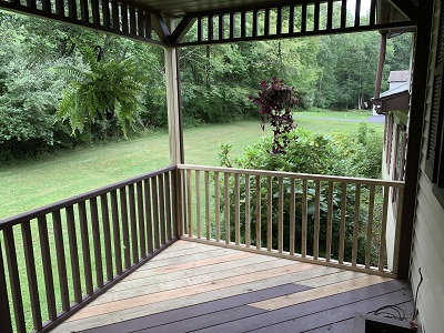 Deck repair with new railings